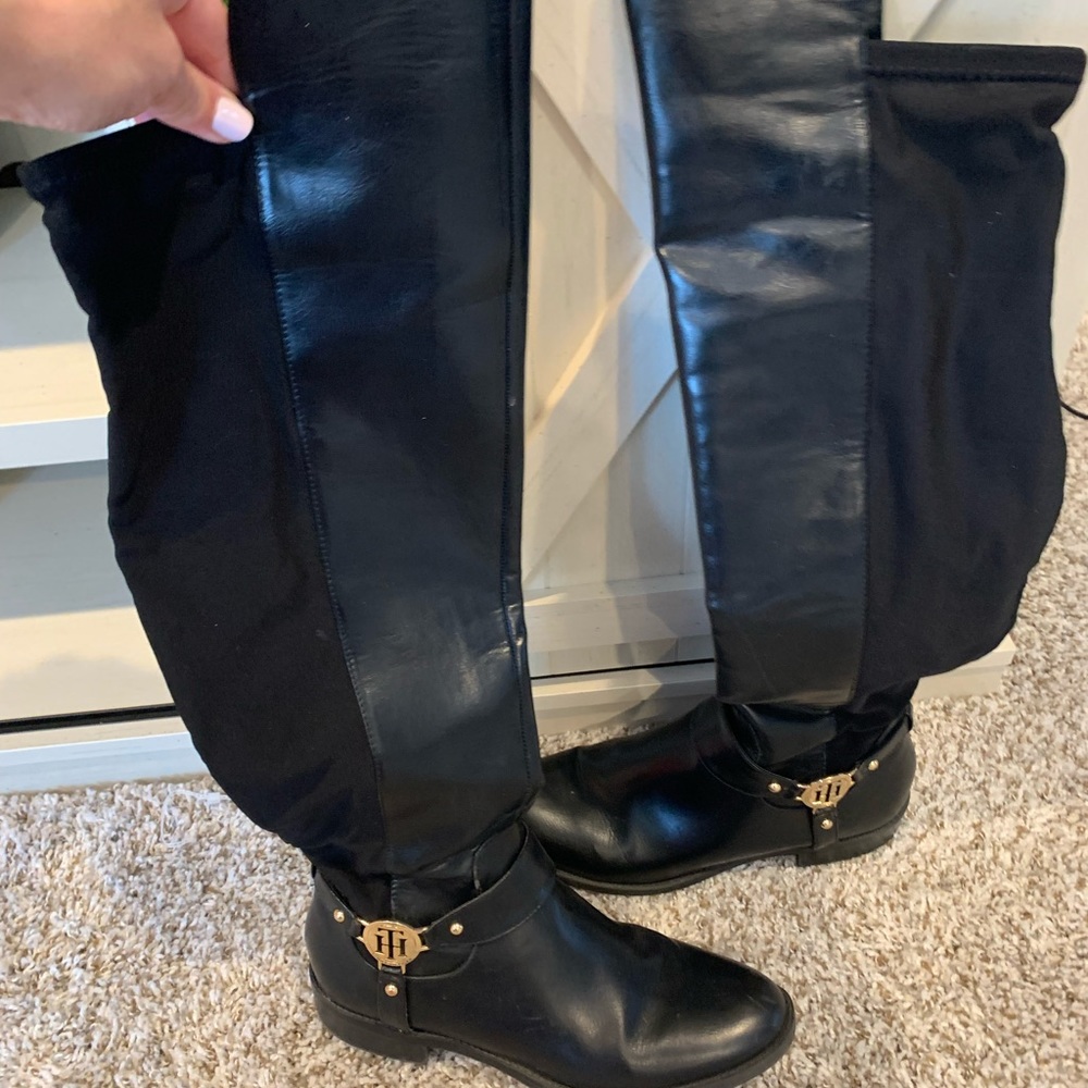 Tommy Hilfiger - Over the Knee Boots, 8.5, Black